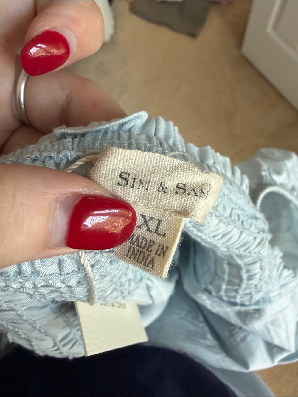 T.J.Maxx Light Blue Puff Sleeve Dress - Picture 4 of 6